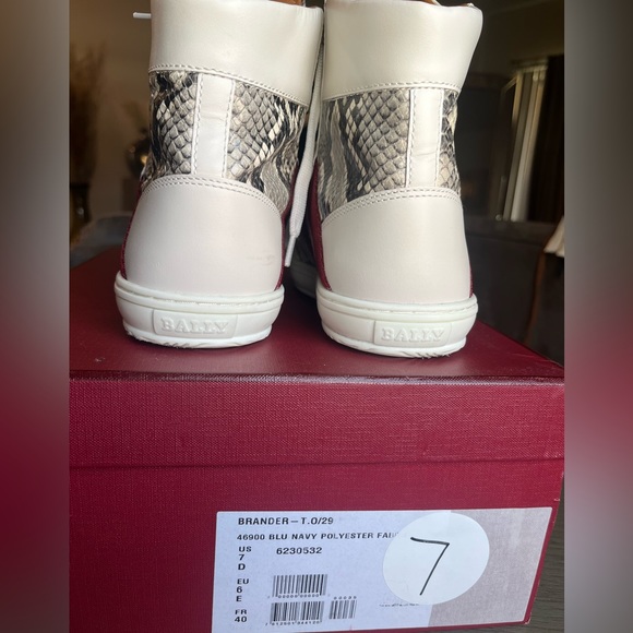 Bally Snakeskin Sneakers - Picture 10 of 11